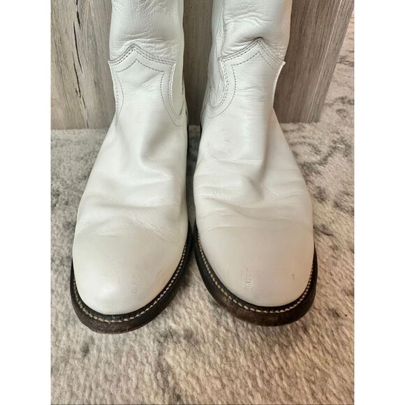 Vintage Justin Roper Leather Boot Size 6.5B - Picture 4 of 10